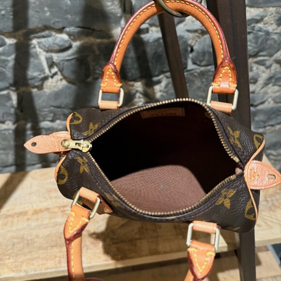 Louis Vuitton 1998 Brown Monogram Mini Speedy HL Handbag - Picture 12 of 15